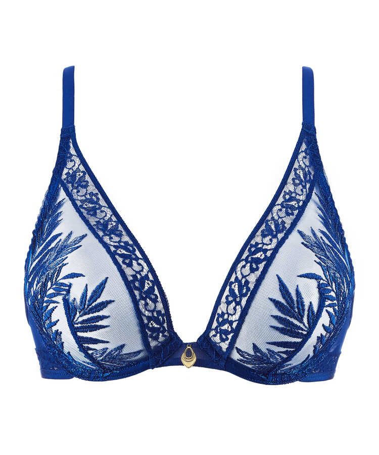 Tropische Träume Triangel-BH in electric blue 02